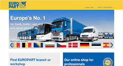 Desktop Screenshot of europart.net