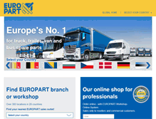 Tablet Screenshot of europart.net
