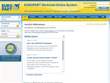 Tablet Screenshot of epos.europart.net